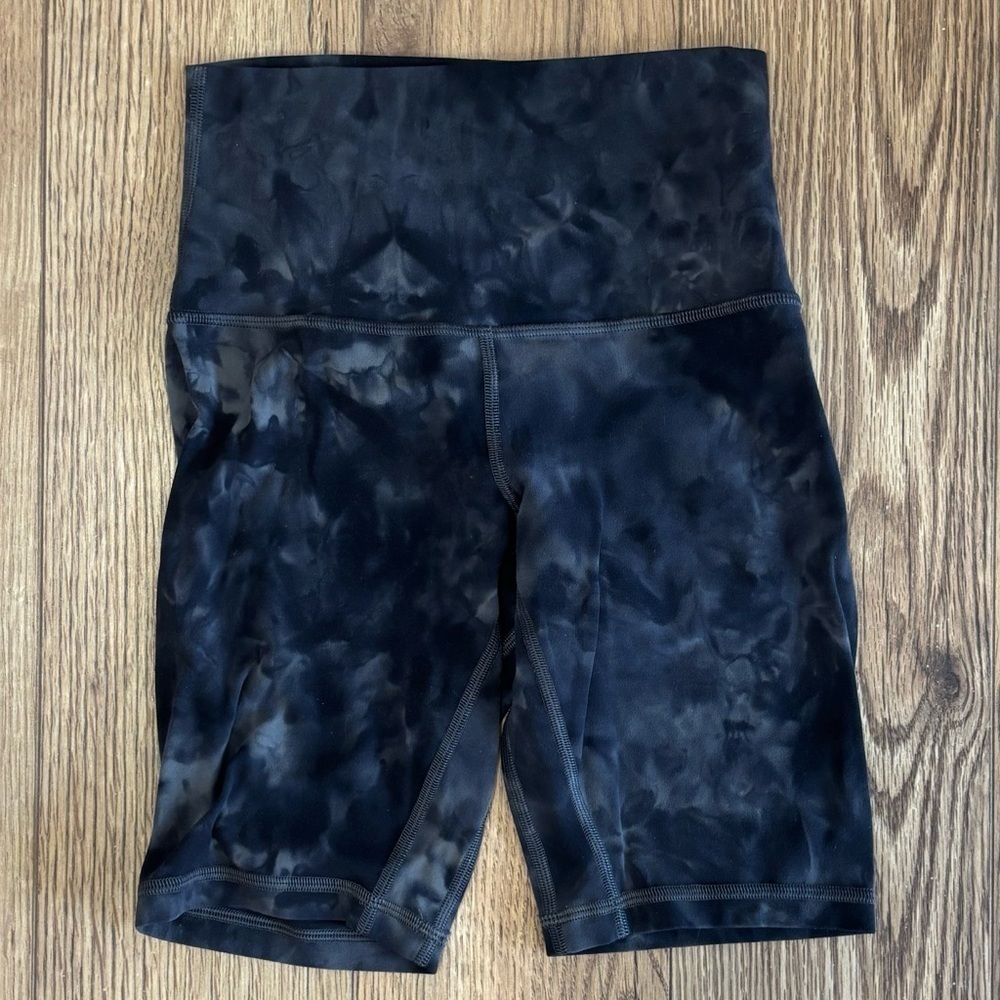 Lululemon Align Shorts 8" Size 2 In Diamond Dye Asphalt Grey True Navy - Picture 2 of 5